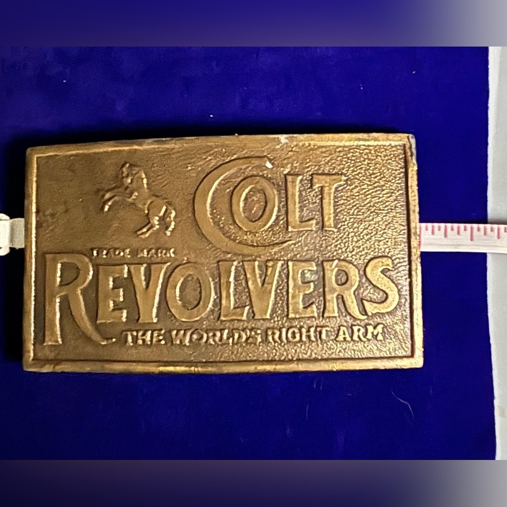 Brass Colt Belt Buckle in Excellent Condition